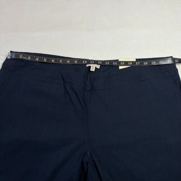 Eliane Rose High Rise Pull On Capri Pants Size 22W NEW Preppy Minimalist Casual - Picture 8 of 10